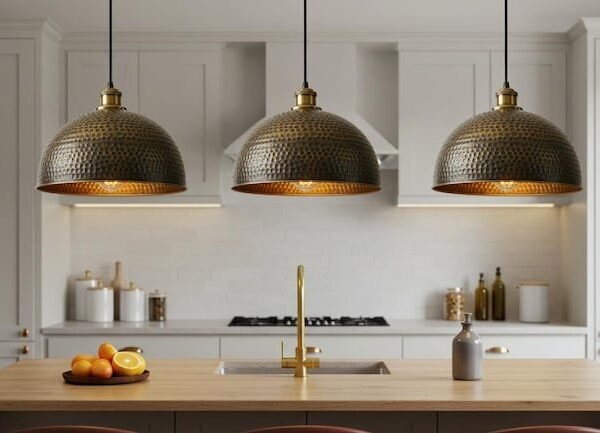 Copper and Green Patina Egg-Shaped Pendant Light, Handmade Moroccan Hammered Copper Hanging Lamp, Verdigris Boho Lantern Chandelier, Rustic Kitchen Island Ceiling Light Fixture