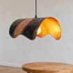 Twisted Copper Pendant Light, Handmade Moroccan Blackened Copper Chandelier, Rustic Hammered Kitchen Island Hanging Lamp, Industrial Boho Farmhouse Ceiling Light Fixture
