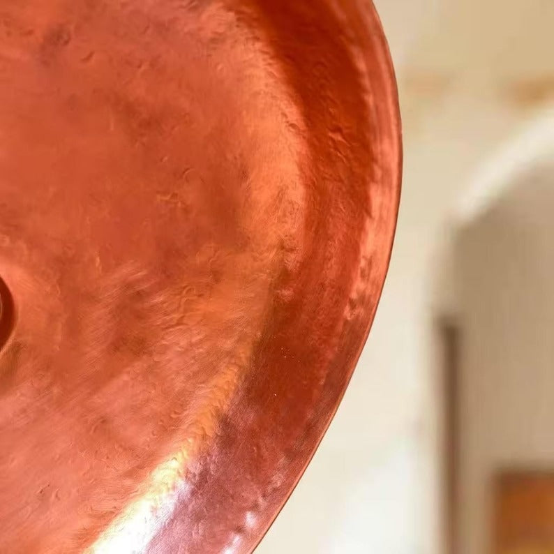 Handmade Moroccan Brass Pendant Light – Verdigris Patina Industrial Dome Ceiling Lamp, Aged Copper Brass Hanging Light for Kitchen Island & Dining Room