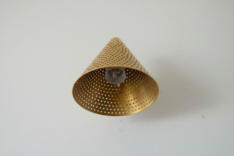 Handmade Brass Wall Sconce Light – Copper Dome Moroccan Wall Lamp, Rustic Brass Bedside Sconce, Vintage Bathroom Vanity & Hallway Light Fixture