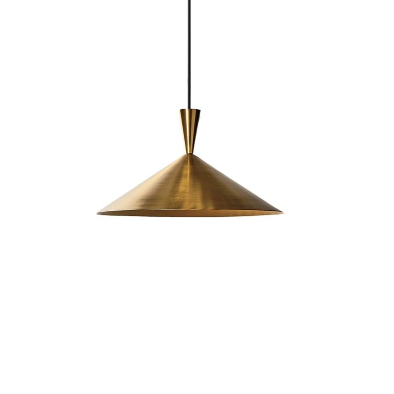 Modern Brass Cone Pendant Light, Handmade Moroccan Gold Brass Saucer Chandelier, Minimalist Kitchen Island Hanging Lamp, Mid Century Boho Ceiling Light Fixture